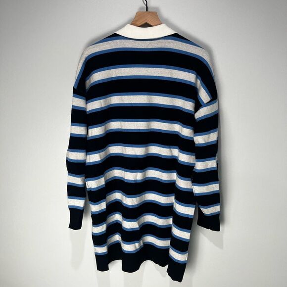 By Anthropologie Maeve Color Block Mini Sweater Dress M NWT - Picture 7 of 11